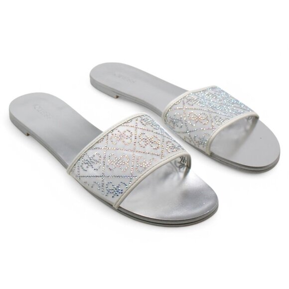 Guess Womens NORRIN Slip on Open Toe Slide Sandals - Picture 2 of 8